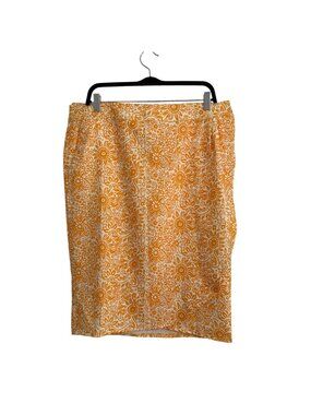 Rip Skirt XL Tuscan Sunflower Orange Floral Wrap Skirt Quick-Drying Resort Beach